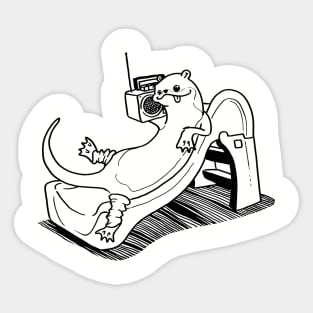 HELLO, FROM THE OTTER SLIDE Sticker